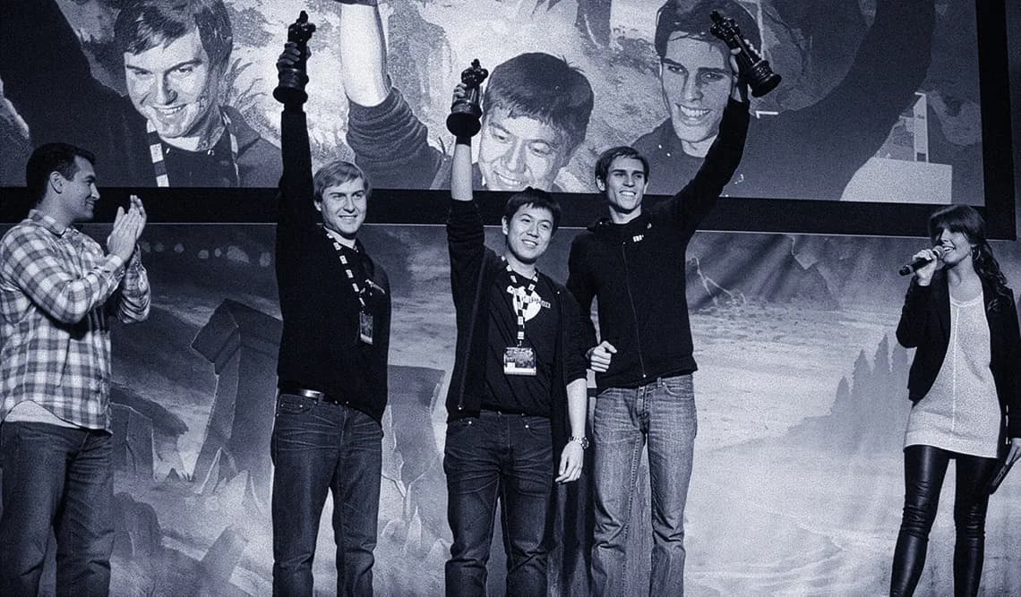 Skill Capped team winning the 2013 BlizzCon World of Warcraft Arena Championship