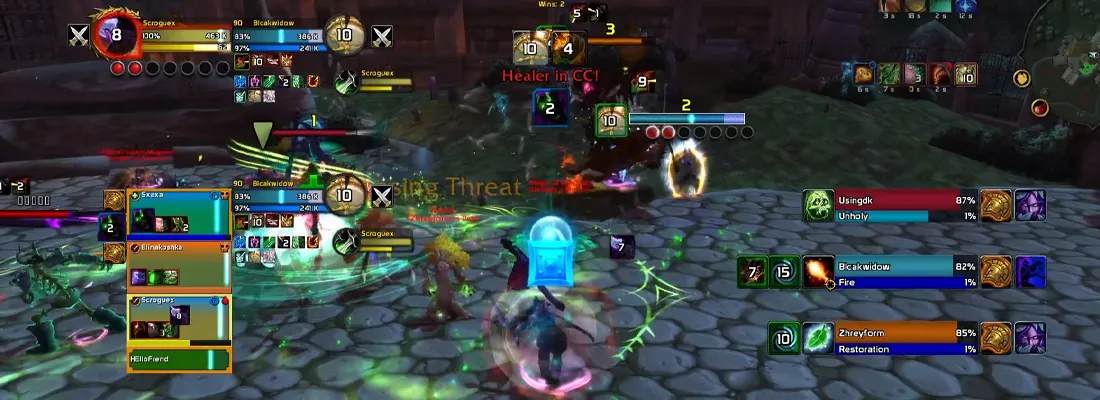 MiniCC cooldown tracking and alerts in arena